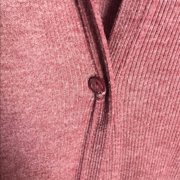 Mauve Ribbed Duster/Cardigan - Picture 2 of 5